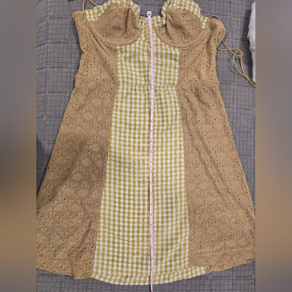 Urban Outfitters Felicity Eyelet Underwired Bustier Dress - Picture 10 of 11